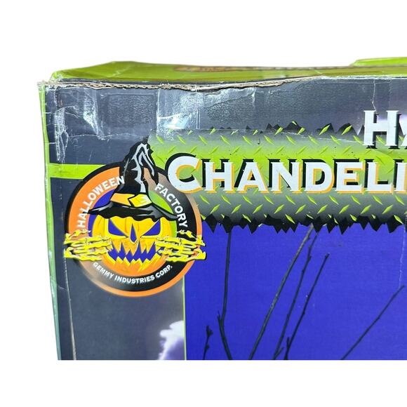 Vtg Gemmy Haunted 16” Spooky Chandelier With Sound & Flickering Lights Gargoyles - Picture 14 of 17